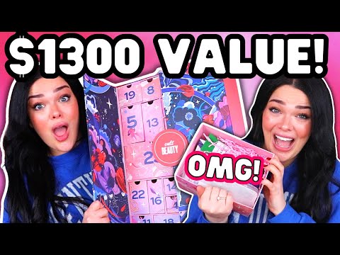 CRAZY $1300 VALUE! Viral Cult Beauty Advent Calendar Unboxing!