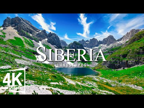 Siberia 4K - Frozen Landscapes, Endless Taiga, and Majestic Mountains - Calming Music