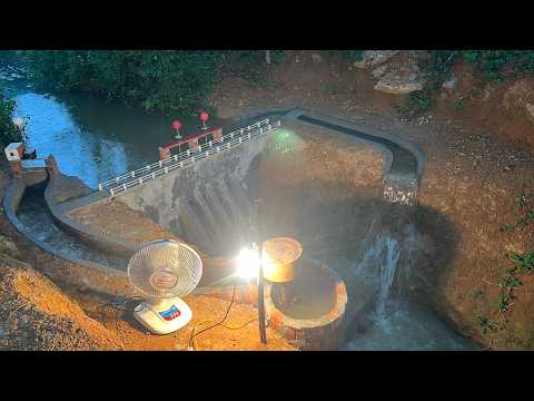 Construction of mini hydroelectric power plant 220V-2kw/h