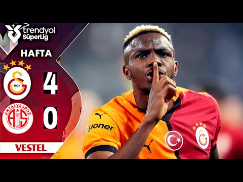 Galatasaray vs Antalyaspor 4-0 | MAÇ ÖZETI | Trendyol SüperLig 2024/25 |