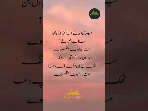 Mang Aap Dua Matan Meen Thevey | Shakir Shuja Abadai Romantic Poetry | #shorts #poetry