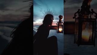 Mystical Witch Aesthetic | Low-Light Lantern Video on Beach