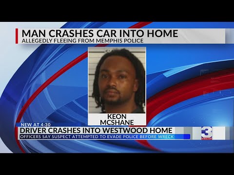 Man crashes car into home while fleeing from police: MPD