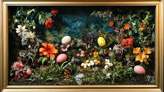 Easter TV Art | Gold Frame | Easter TV Screensaver