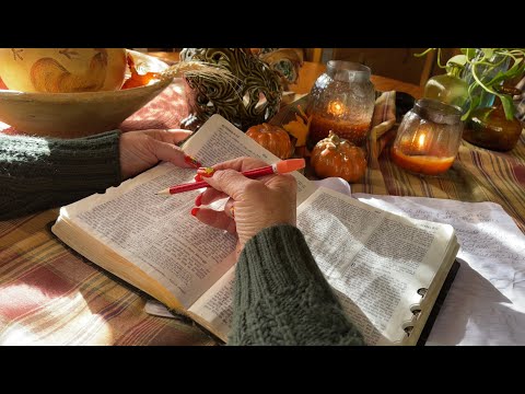 ASMR Request~Studying the Crinkle Bible (Whispered w/light gum chewing) Writing in Crinkle Notebook