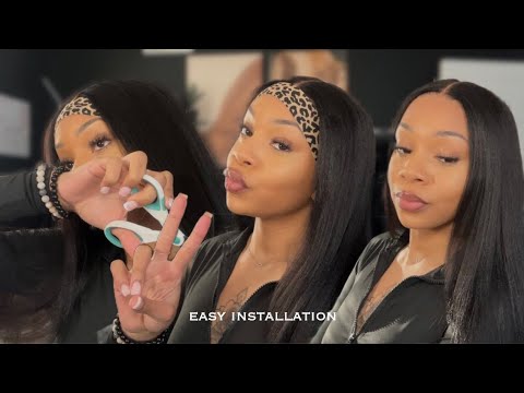 hair vlog: fully customized effortless glueless wig! natural yaki hair | ft. beautyforever hair