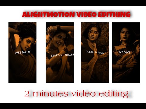 NEW TRENDING VIRAL HRUDAYAMA LYRICAL SONG VIDEO EDITHING IN ALIGHTMOTION  VIDEO EDITHING