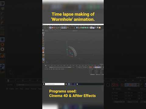 Time lapse making of my 'Wormhole' animation. #timelapse #speedart