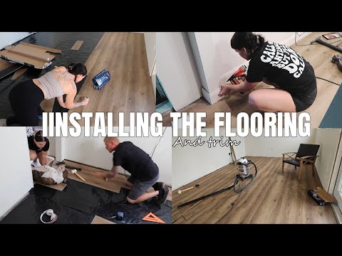 FLOORING AND TRIM INSTALLATION! NEW SMALL HOME ADDITION UPDATES.