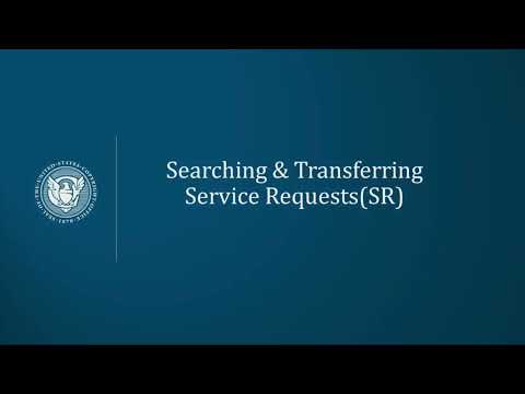 Recordation System Tutorial: Searching and Transferring Service Requests