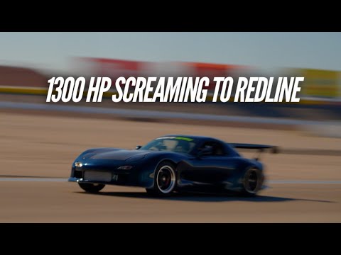 The AWD 4 Rotor RX-7 Tears up Tires on the Track while filming Banging Gears