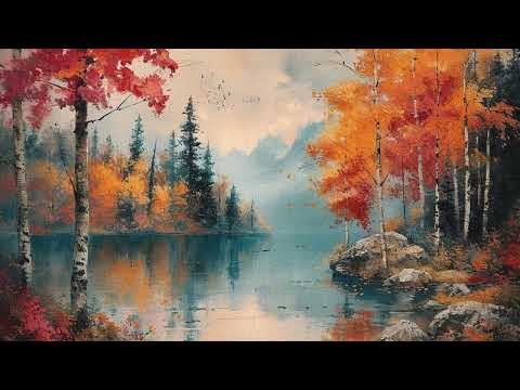 Spring TV ART Wallpaper Screensaver Background Vintage Oil Painting Woodland Lake Home Decor