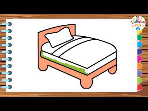 HOW TO DRAW BED| Step by Step Drawing for Kids | Bed Drawing | Easy Drawing with Pencil