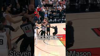 Steven Adams and Mason Plumlee HEATED Moment #shorts