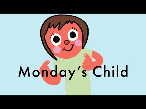 Monday's Child Is Fair of Face | Animated Nursery Rhyme Poem | Learn Days of the Week