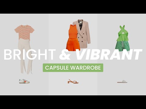 30 ITEMS, OVER 120 OUTFITS! | VIBRANT Capsule Wardrobe for the Spring Color Type