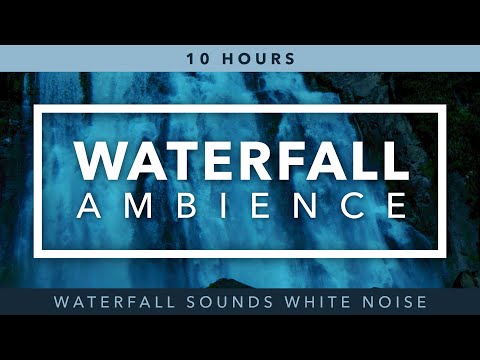 Relaxing Waterfall Sounds for Sleeping (10 Hours)— 4K Drone Aerial Nature