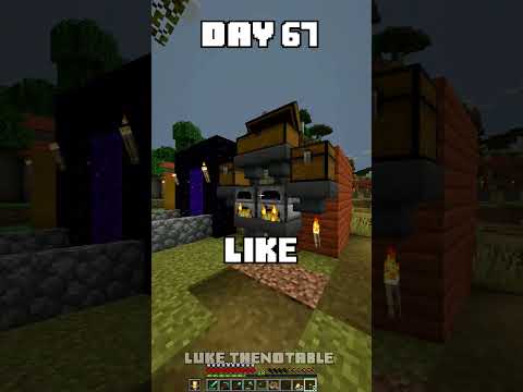 100 Days - [Minecraft Shorts] - Day 67 #minecraft #100days