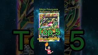 Top 5 EXPENSIVE Mega Rayquaza cards 🐉 #shorts #top5 #megarayquaza