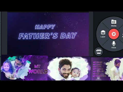 Happy Father's day special video|how to make happy Father's day video