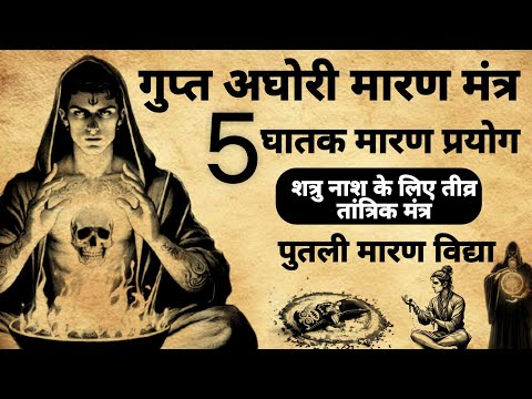 Aghori 5 maraan mantra | अघोरी पाँच तीव्र मारण प्रयोग |#maraanvidya