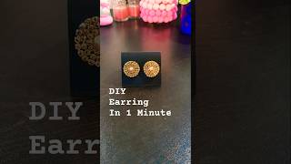 How to Make Trendy Earrings FAST! 🔥 #Shorts#EarringMaking #DIYJewelry #HandmadeEarrings #Crafts#cute