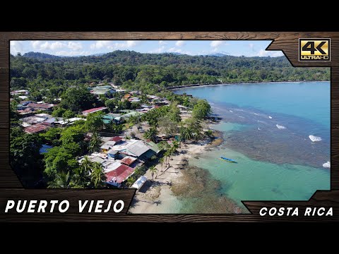 Aerial Views of Puerto Viejo, Costa Rica 🇨🇷 | A Caribbean Gem in 4K