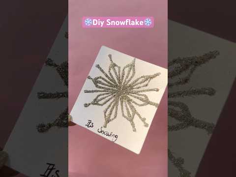 Diy Snowflake ❄️