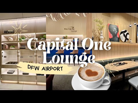 SURPRISED at how awesome the CAPITAL ONE LOUNGE in DFW was