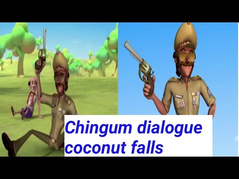 Chingum Dialogue & coconut falls on chingum's head - motu patlu status