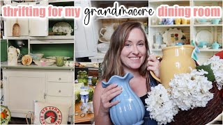 🌸 THRIFT SHOPPING for my cottagecore grandmacore aesthetic mobile home // double wide