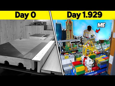 5 YEARS TIMELAPSE of building a LEGO CITY