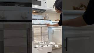 Fall kitchen decorate with me#fall #falldecor #home #decoration #decorate