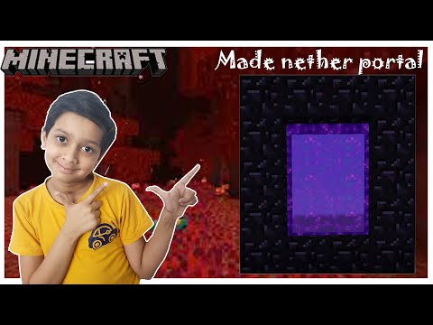 Building a nether portal in my survival