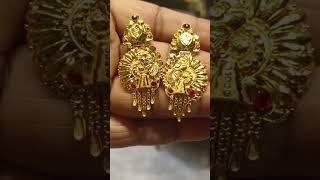 Earrings 22ct#goldjewellerydesigns #youtubeshorts #viralvideo #wedding #goldearrings