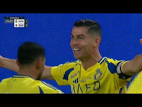 Cristiano Ronaldo Goal | Al-Nassr vs. Al-Khulud 3-1 | Saudi Roshen League 24/2025