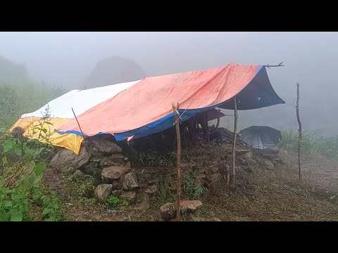 Very Beautiful And Relaxing Nepali Mountain Village Lifestyle in Rainy Time | VillageLifeNepal