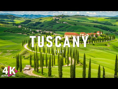 Tuscany 4K Amazing Aerial Film - Calming Piano Music - Amazing Nature