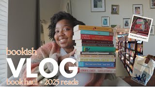 bookish vlog🤍 | half price books and barnes & nobles haul + books I want to read in 2025ꕥ