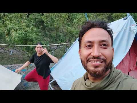 Satya dreams chaser#camping#travel #nature #tiger waterfall #tant house# Chakrata