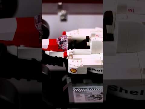 This McLaren MP4/4 Lego display case is PERFECT