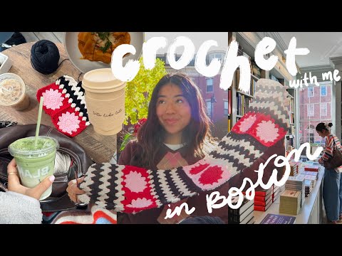 how much I crocheted on my trip to Boston | crochet diaries