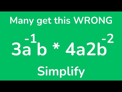 Simplify Negative Exponents and Apply the Product  Rule