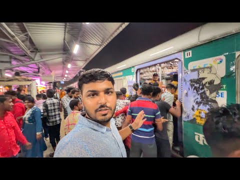 Kolkata Local train & Metro Journey Durning Durga Puja Festival