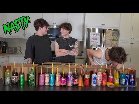 TRYING AND GUESSING 21 DIFFERENT DRINKS