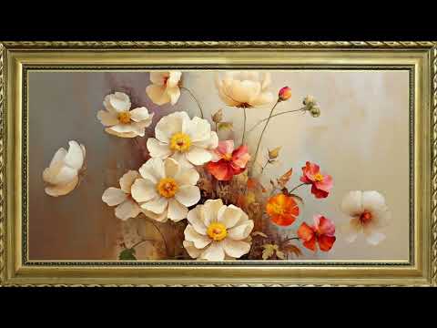 SPRING FLORAL FREE TV ART WALLPAPER SCREENSAVER BACKGROUND VINTAGE FRAMED SAMSUNG TV ART EASTER