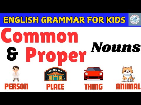 Common noun & proper noun I Common & Proper Nouns for Kids I English Grammar I Examples II