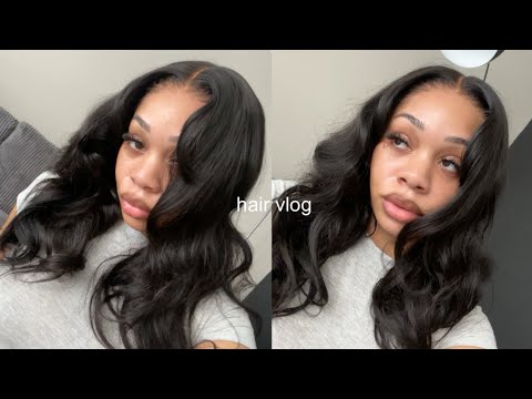 hair vlog: beginner friendly | pre EVERYTHING | curtain bang wig ft. Jessie’s Wig