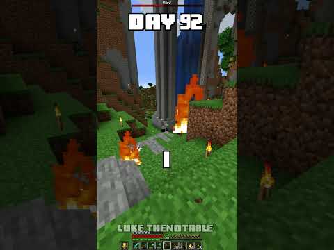 100 Days - [Minecraft Shorts] - Day 92 #minecraft #100days