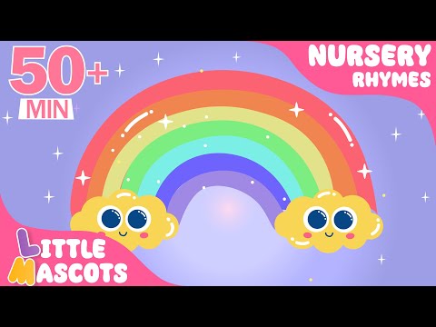 🌈Colors Of The Rainbow + Color Song + more Little Mascots Nursery Rhymes & Kids Songs